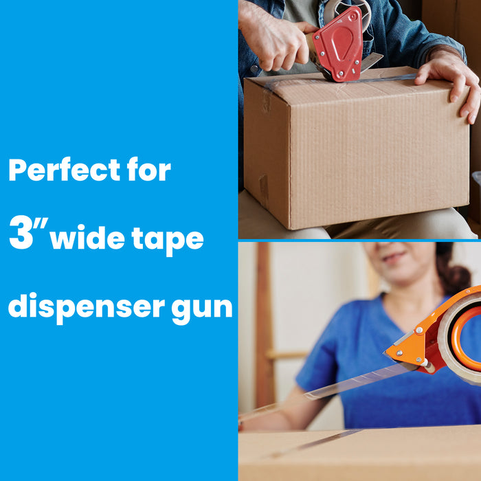 TAPEBEAR Clear Packing Tape 12 Rolls, 1.88" x 55Yards x 2.0mil Thick, Acrylic Adhesive Shipping Tape for Mailing, Sealing, Box Office Moving Packaging, Total 660Yards